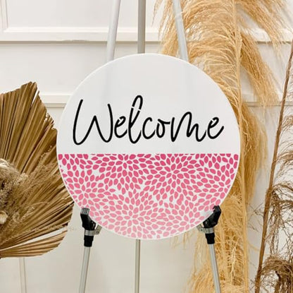 Welcome Stencils for Painting on Wood 12” Welcome Stencil for Wood Sign Doormats Half Round Hello Stencils for Door Mat Fabrics - style: Daily 22p