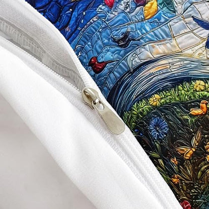 AILONEN Blue Gold Tree of Life Duvet Cover Set King,Sun and Moon Boho Bedding Set,3 Pieces Plant Tree Quilt Cover with 2 Pillowcases - color: S-tree of Life29, size: King