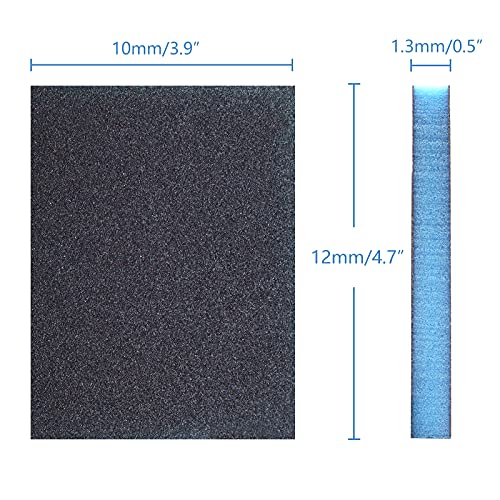 16Pcs 100 Grit Sanding Sponge, Jamiikury Medium Sanding Blocks Washable and Reusable, Wet Dry Sandpaper Sponge for Wood Metal FurniturePaint and Drywall - size: 100 Grits