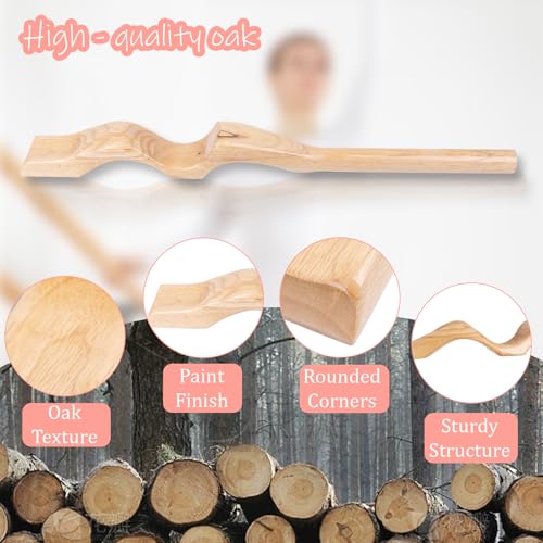 WodGod Professional Wooden Ballet Foot Stretcher Set - Arch Enhancer and Toe Strengthener for Ballet Dancers, Gymnasts, Yoga Practitioners with Portable Bag- Ideal Dance Accessories Gift