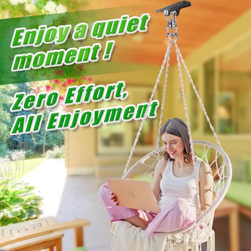360° Swivel Swing Hanger Swing Ceiling Mount with Removable Hooks Hanging Chairs Hanger 1000 LBS Capacity Heavy Bag Hanger Swingset Hardware for Hammock Chair, Porch Swings, Aerial Silks, Tire Swing - color: 360° Swivel Hanger - Detachable Hooks ( 1 Pack