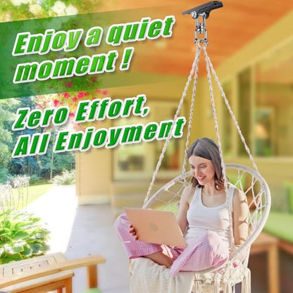 360° Swivel Swing Hanger Swing Ceiling Mount with Removable Hooks Hanging Chairs Hanger 1000 LBS Capacity Heavy Bag Hanger Swingset Hardware for Hammock Chair, Porch Swings, Aerial Silks, Tire Swing - color: 360° Swivel Hanger - Detachable Hooks ( 1 Pack