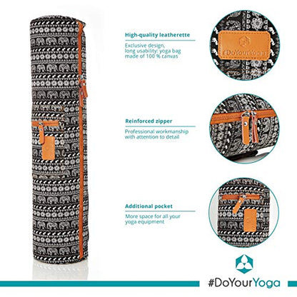 #DoYourYoga Full-Zip Exercise Yoga Mat Carry Bag with Multi-Functional Storage Pockets »Sunita« - color: WhiteElephant