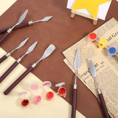 Artist Palette Knife Set - Palette Knives Stainless Steel Spatula Palette Knife for Beginners & Pros Oil Painting Supplies for Acrylic Painting Oil Colors Canvas