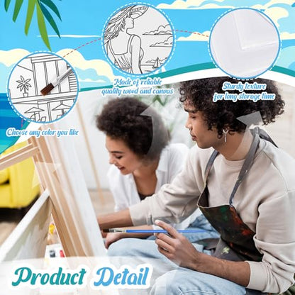 Sherr 285 Pcs 30 Sets Sip and Paint Kit for Adults,Summer | Pre Drawn Canvas to Paint for Adults, Acrylic Paints, Brushes, Easels, Date Night, Birthday Party Gifts - style: Summer