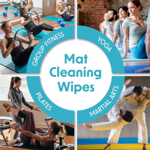 Wipex Studio Empower Yoga Mat Cleaner Wipes 25ct Zip Pack, Ultra Thick and Textured, Lemongrass Eucalyptus Scent, Natural Choice for Yoga, Pilates, or Any Movement Practice (3 Pack) - size: 25 Count (Pack of 3)