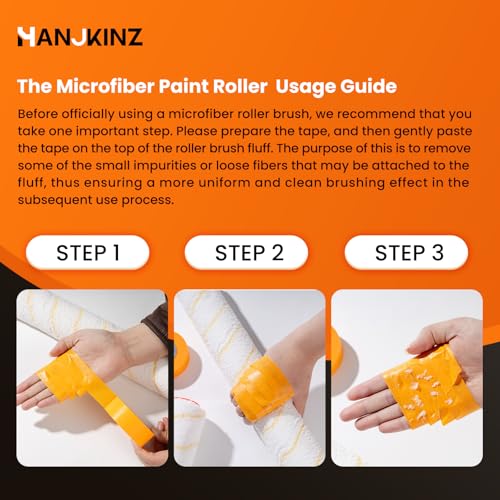 18 Inch Microfiber Paint Roller Covers, 3 Pack, 3/8" Nap | Thick Microfiber Sleeves 18 Inch, Wide Large Rollers, Practical Painting Supplies for Big Wall Painting Jobs - size: 18 Inch,3 Pack