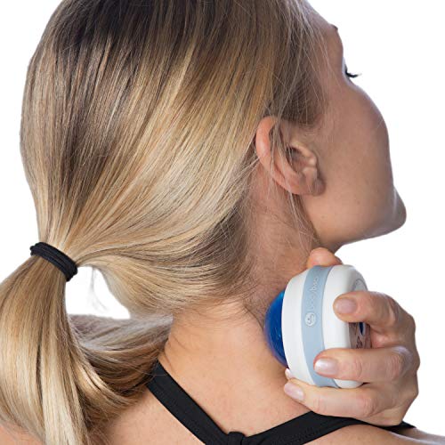 Body Back Massage Roller Ball - Body & Neck Massager for Muscle Recovery - color: Silver