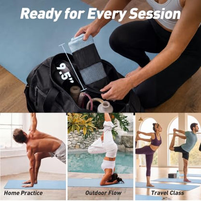 LETSHAKE Hot Yoga Mat Towel, Non-Slip Double-Sided Grip, 72 x 26.5 in | 500 GSM Microfiber Faster Sweat Absorption, Fade-Resistant, Machine Washable, Built to Last, Pilates & Bikram