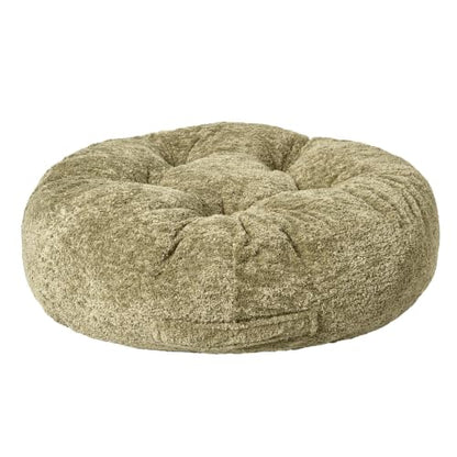 Floor Cushion Pillow, Portable Large - color: Round, Green