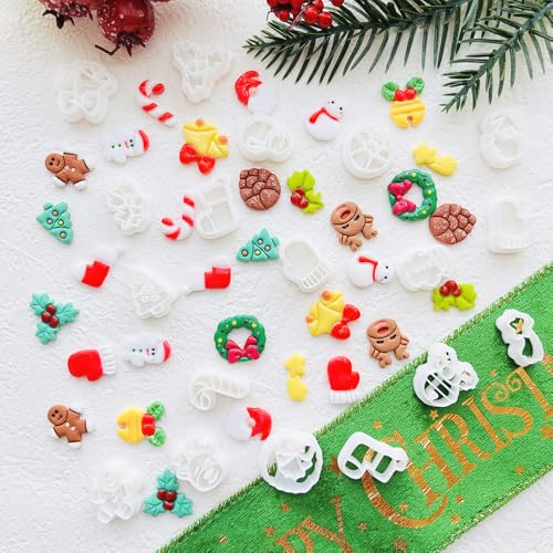 Holiday Theme Polymer Clay Cutters Set – Molds, Clay Cutters for Polymer Clay, Clay Earring Cutters, Clay Tools - color: F color