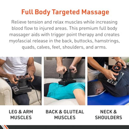 Body Sport Therapeutic Dual Speed Professional Vibrating Massager for Pain & Aching Muscle Relief – High-Powered, Effective, Chiropractic Myofascial Release Tool & Trigger Point Therapy - style: Dual Speed