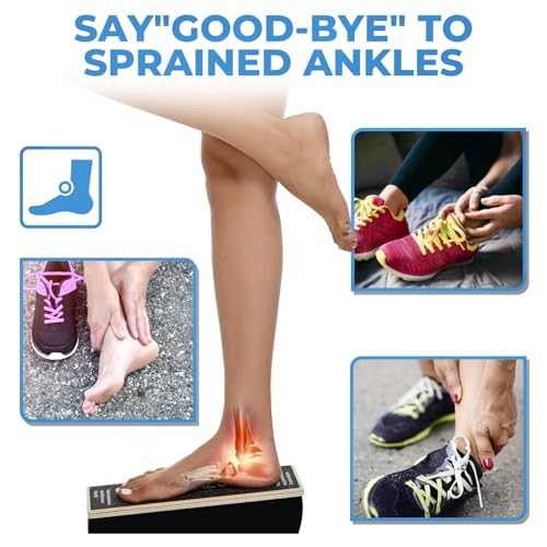 Athletic Balance Boards,Slant Board,Wobble Board,Balance Wedge for Condition Your Body and Prevent Injury - color: Black