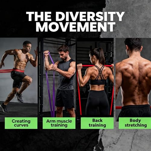 Resistance Bands, Pull Up Resistance Bands, Men's and Women's Fitness Training Bands, Suitable for Stretching, Training, and Physical Therapy - color: Multicolor (5-125LBS)
