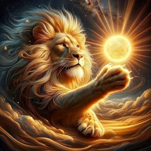 Reluohuo Lion Diamond Art Kit for Adult Full Drill Diamond Painting Kit | Diamond Art Kit for Beginner Round Full Drill Acrylic, DIY Art Craft for Wall Decor Holiday Gifts 12x12 Inch - color: Lion2