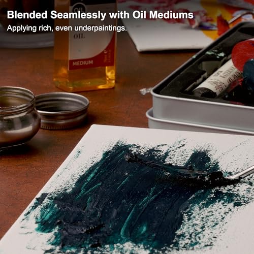 PHOENIX 49 Colors Oil Paint Stick - Set of 37ml Large Soft Water Soluable Oil Pastels with Palette Knife, Art Gift Pack Travel Set for Artists - color: 49 Multi Colors