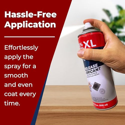 Silicone Mold Release Spray (Silicone-Based) (2x16.9 floz/500ml) - Resin & Epoxy Release Agent for Smooth Mold Removal with Ease, Universal Use on Almost All Molds - size: 2 Pack