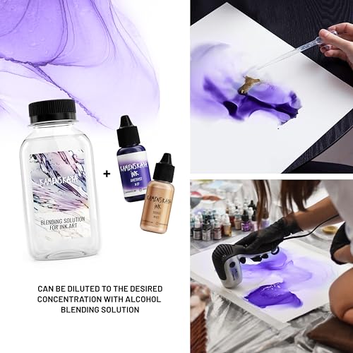 Alcohol Ink Set - 34 Color Variations - Set #18-4 Alcohol Inks x 0.51 fl oz (15 ml) | Highly Concentrated Dyes, Lightfast, Translucent and Vibrant Colors – For Painting and Epoxy Resin – Made in the EU - color: 18, style: Basic 'A' line