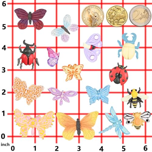 Butterfly and Insects Mold Silicone for Fondant, Air Dry Clay, Resin Crafts - color: Insects #5593