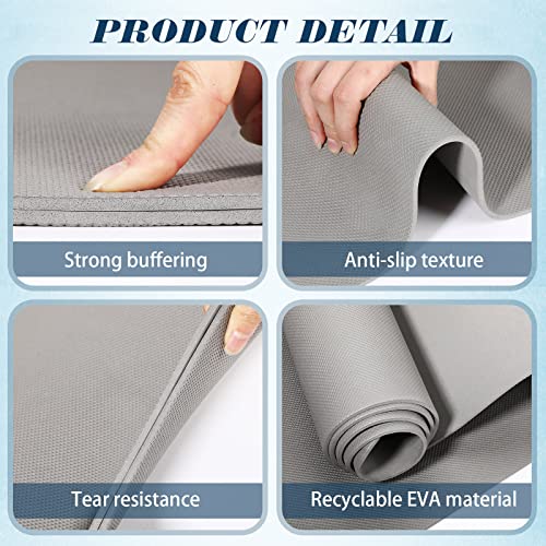 LEIFIDE 10 Pack Yoga Mat Bulk 68'' x 24'' x 4mm Thick Yoga Mat - color: Gray