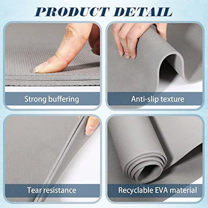 LEIFIDE 10 Pack Yoga Mat Bulk 68'' x 24'' x 4mm Thick Yoga Mat - color: Gray