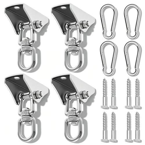 4Pc Heavy Duty Swing Hangers Kit,304 Stainless Steel,1000 LBS Load Capacity
