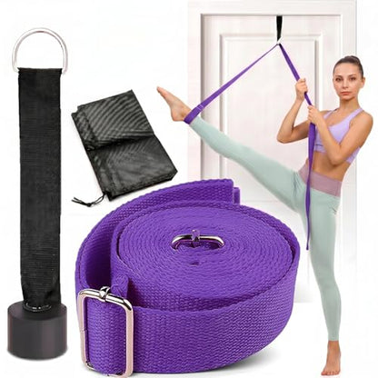 Door Leg Stretcher Strap 118in Yoga Band Anchor Splits