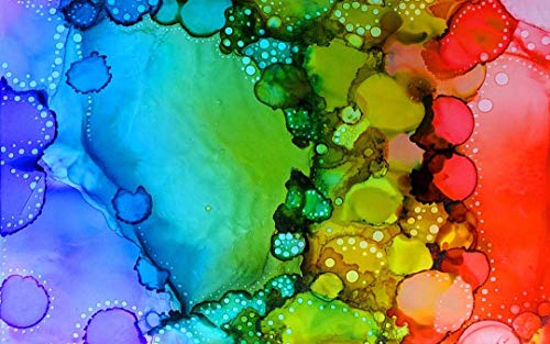 White Alcohol Ink Paper - 25 Sheets Pixiss Heavy Weight Art Paper for Alcohol Ink & Watercolor - Extra Smooth Synthetic Paper A4 5x7 inches, 300gsm