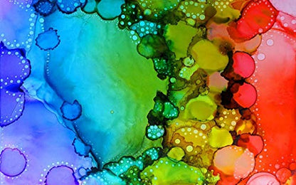 White Alcohol Ink Paper - 25 Sheets Pixiss Heavy Weight Art Paper for Alcohol Ink & Watercolor - Extra Smooth Synthetic Paper A4 5x7 inches, 300gsm
