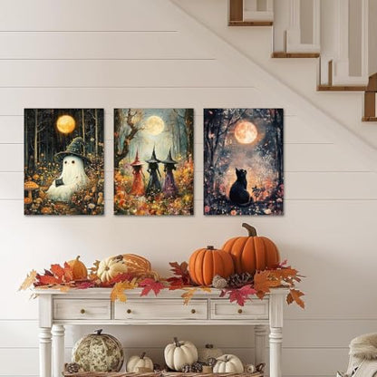 3 Pack Diamond Painting Kits for Adults Halloween Diamond Art for Adult | Full Round Drill Paint by Diamond, Halloween Diamond Painting Gem Art, Arts and Crafts for Adults Beginners 12x16 Inch - color: 3 Pack-Halloween