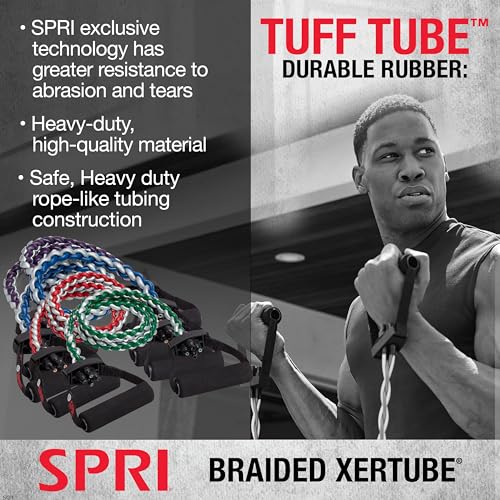 SPRI Braided Xertube Resistance Band - style: ULTRA HEAVY