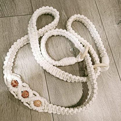 kiido Macrame Yoga Mat Carrying Strap [MAT NOT Included], Hand Woven Multi-Purpose Strap/Carrier - color: Ivory