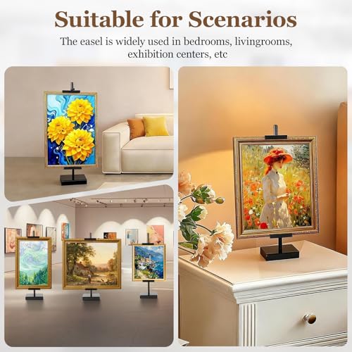 30'' Adjustable Tabletop Easel Stand, Black Easel for Display | Steady and Elegant Picture Easels for Display, Picture Frame Stand, Adjustable Art Easel,Picture stand for Artwork, Photo. - color: Black, size: 30inch