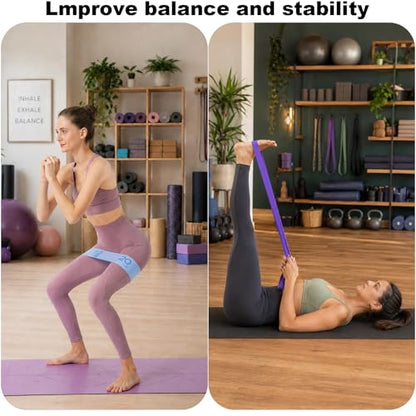 Professional Foot & Ankle Trainer, Modular Cork Slack Board with Progressive Stability Bars for Plantar Fasciitis Relief, Mobility & Balance Training, Balance Board Set Non-Slip Wooden Single Leg Support, Fits Size 8-12