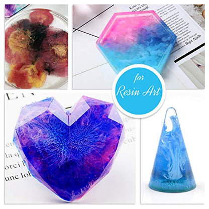Alcohol Ink Set - 24 x 0.35oz Alcohol Based Ink for Epoxy Resin Painting, Resin Petri Dish Making - Concentrated Alcohol Paint Color Dye with 6 White Color Inks for Resin Art, Coaster, Yupo, Tumbler