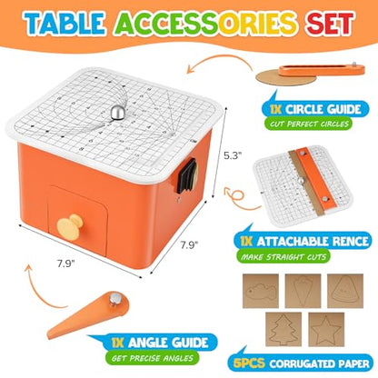 Safe Cardboard Cutter for Kids | Bladeless Paper Cutting Tool,DIY Craft Kit for Building 3D Models, Cardboard Construction and Creative Projects