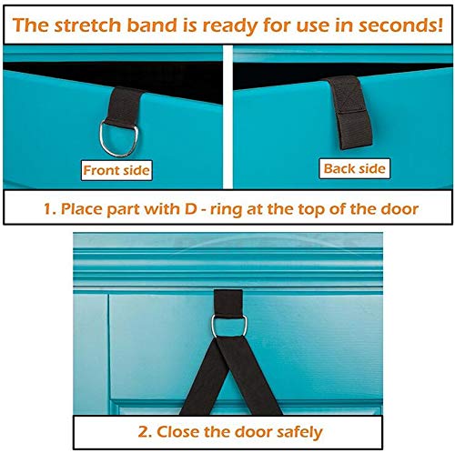 Adjustable Leg Stretcher Lengthen Ballet Stretch Band - Easy Install on Door Flexibility Stretching Leg Strap Great Cheer Dance Gymnastics Trainer Stretching Equipment Taekwondo Training - color: rose