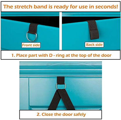 Adjustable Leg Stretcher Lengthen Ballet Stretch Band - Easy Install on Door Flexibility Stretching Leg Strap Great Cheer Dance Gymnastics Trainer Stretching Equipment Taekwondo Training - color: rose