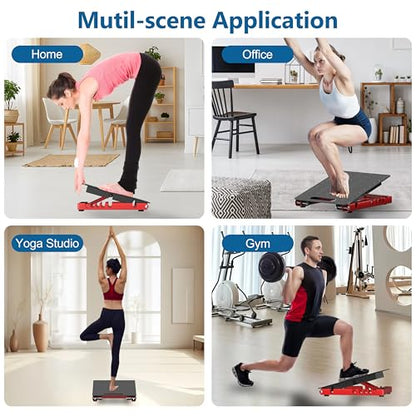 Adjustable Steel Slant Board for Calf Stretching, 5 Angles, 650 lb