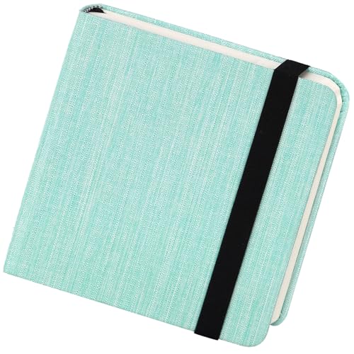 Funto Hot Press Watercolor Journal, 4.7”x4.7”, 24 Sheets 100% Cotton Smooth Paper 300gsm/140lb, Acid-Free Sketchbook for Detailed Art & Illustration (Light Green) - color: 4.7x4.7-Light Green