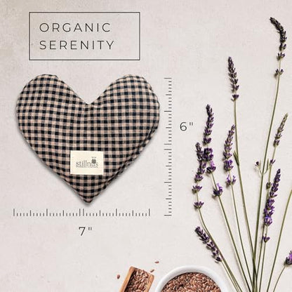 Stillnus Weighted Heart Eye Pillow & Eye Mask – Gift for Women - style: Gingham