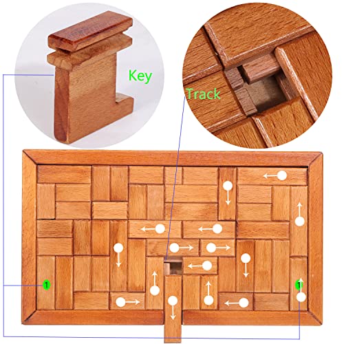 Mystery Box - Onietoiy Wooden Puzzle Box, Prank Puzzles for Adults & Kids