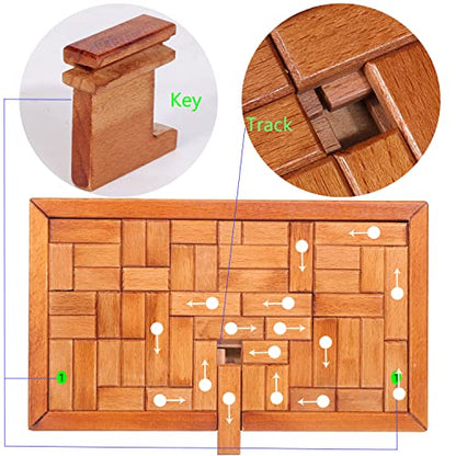 Mystery Box - Onietoiy Wooden Puzzle Box, Prank Puzzles for Adults & Kids