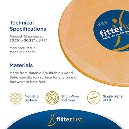 Fitterfirst Professional Balance Board - size: 20 inch