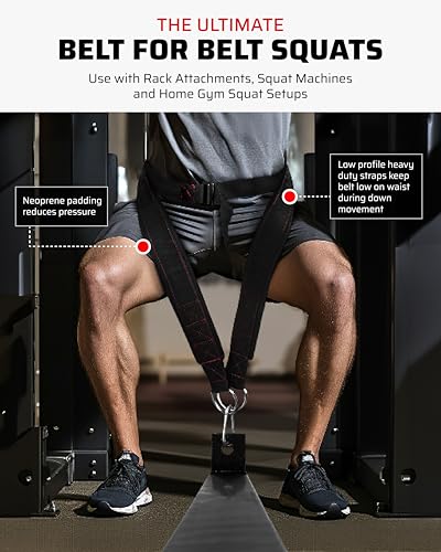 THEFITGUY Squat Power & Flexibility Bundle – Ultimate Squat Belt and Quads Stretcher Strap for Strength Training and Flexibility