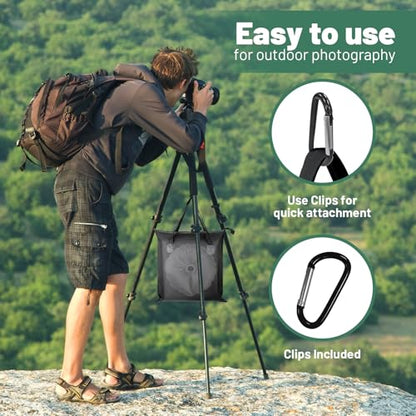 4 PCS Heavy Duty Sandbag Weight Set with 2 Waterproof Sandbags | & 2 Water Weight Bags for Photography Backdrop Stand, Tripod Weight, Tents, Tripod Wate Bag - size: 4 PCS