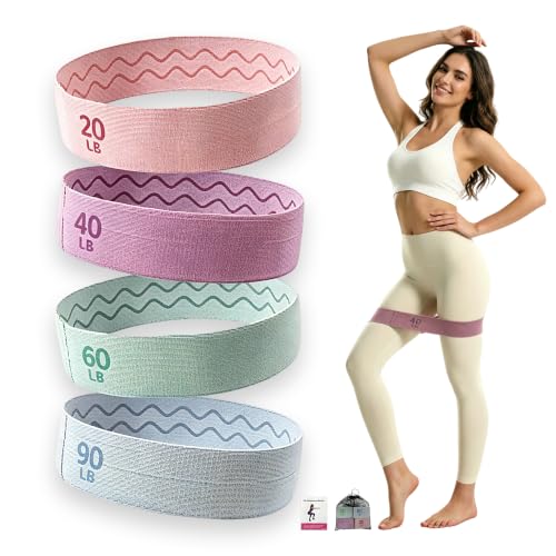 4 Levels Fabric Booty Exercise Resistance Bands for Working Out