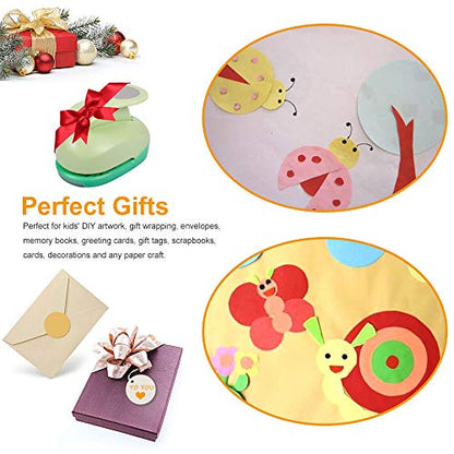 UCEC 2 Inch Circle Punch, Paper Punch, 2 Inch Hole Punch, Circle Hole Punch Cutters for Paper Crafts DIY Handmade Crafting Scrapbook Tools Cards Arts Fun Projects - color: Circle, size: 2 Inch