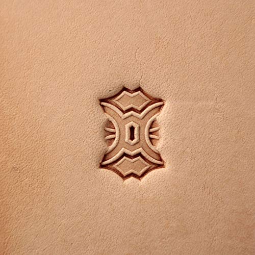 DandS ltd Leather Stamp Tool, Geometric, Professional Steel Craft Tool for Leatherworking, Embossing, Carving & Stamping Leather Projects, Belts Wallets & DIY Projects Compatible with Mallet #408 - color: Geometric 0.39" X 0.55"