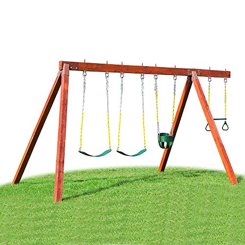 SELEWARE Heavy Duty Swing Hanger, 6 Pack Porch Swing Hardware - color: U (9 inch, 6 Pack Silver)